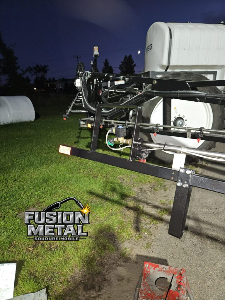 reparation et soudure sur machine agricole